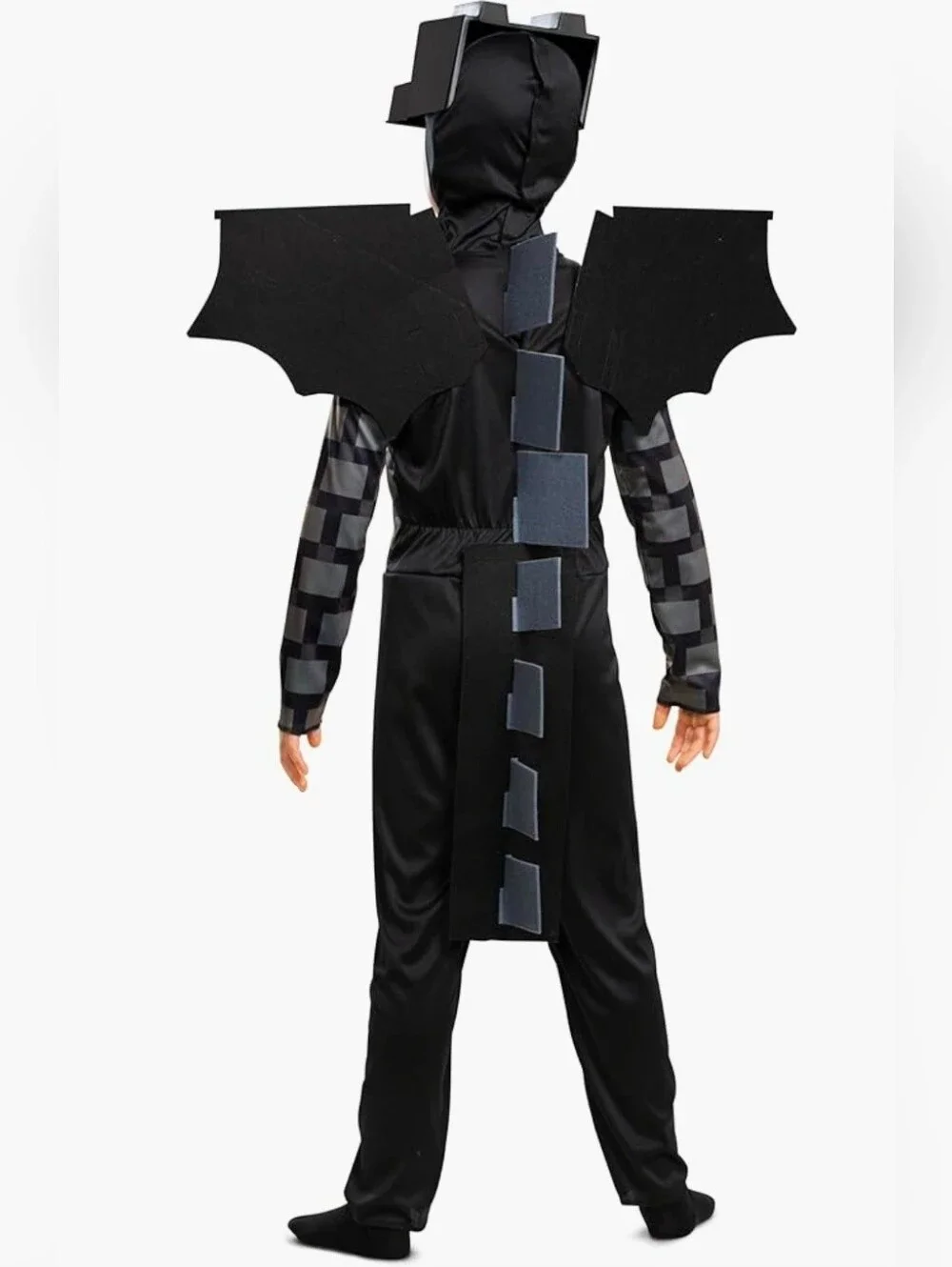 New boy's size 4/5 Classic Minecraft Ender Dragon Halloween Costume Complete set - Picture 2 of 7